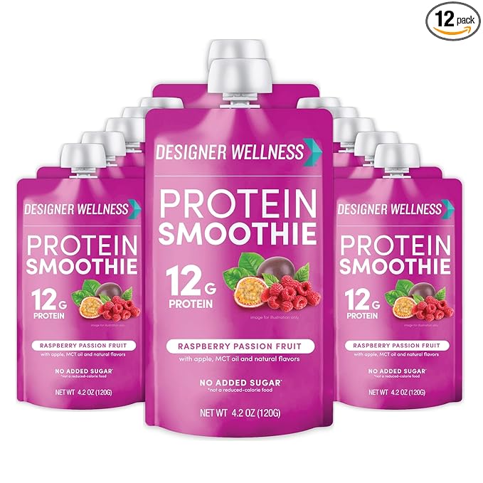 Designer Wellness Protein Smoothie, Real Fruit, 12g Protein, Low Carb, Zero Added Sugar