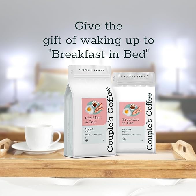 Couple?™s Coffee Ground Coffee | Gives Back to Military Families | Breakfast in Bed | Breakfast