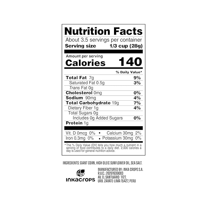 Inka Corn Crushed Corn Original, 3.5 Oz (Pack of 3)
