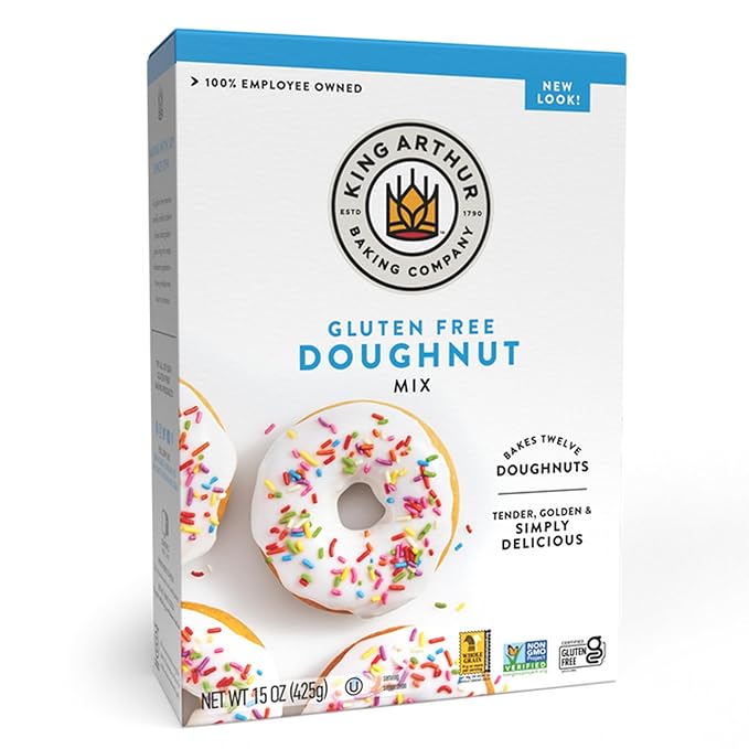 King Arthur Baking Company Gluten-Free Doughnut Mix 15 oz., Baking and Breakfast Mix, Donuts