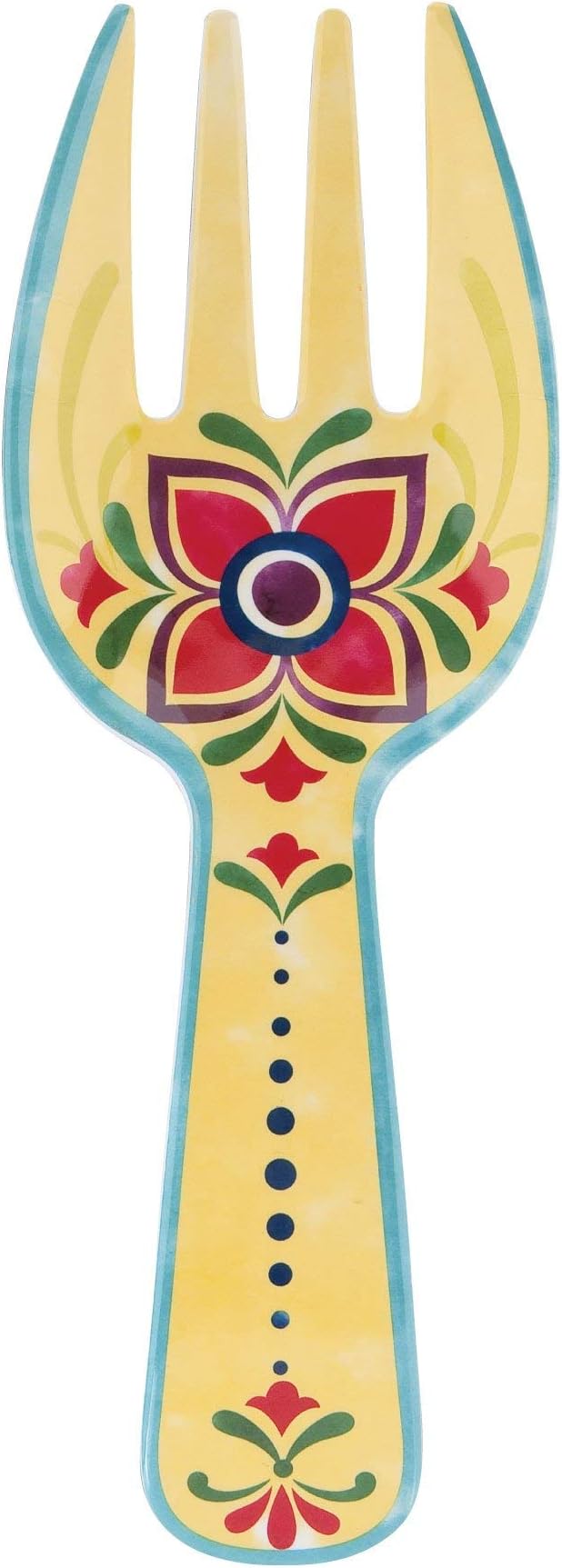 UPware Fiesta Floral Melamine Salad Servers, Serving Utensil Set, Includes Serving Fork and Spoon