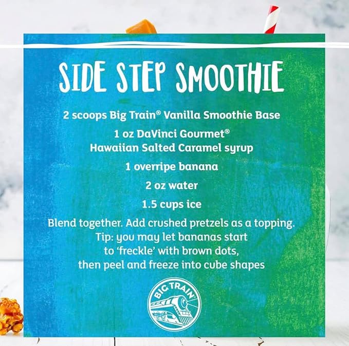 Big Train Vanilla Smoothie Blended Cr챔me Beverage Mix, 3.5 Pound (Pack of 1)