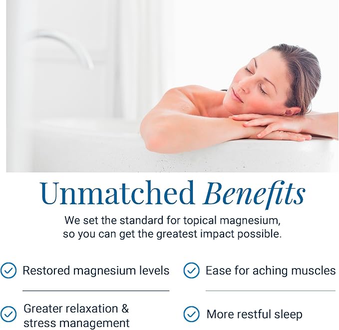 Ancient Minerals Magnesium Bath Flakes - Bathing Alternative to Epsom Salt - Soak in Natural Salts
