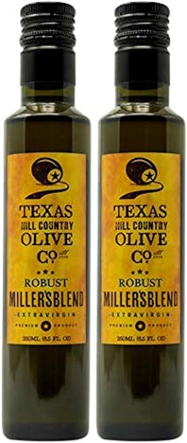 Texas Hill Country Olive Co Miller's Blend Extra Virgin Olive Oil - Cold Pressed EVOO Gourmet Olive