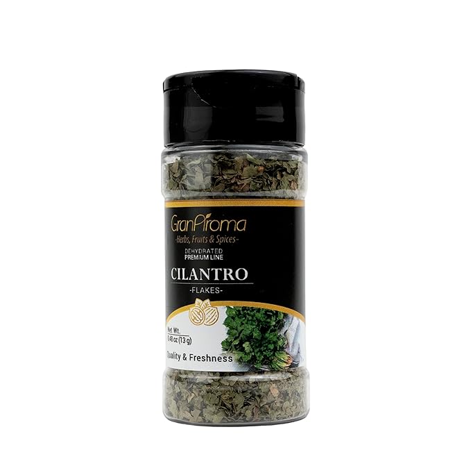GranAroma Cilantro Flakes, Aromatic Spice, Salsas & Tacos (0.48 Ounce)