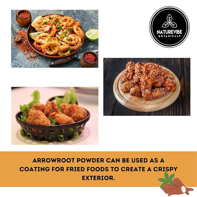Naturevibe Botanicals Arrowroot Powder, 5lbs | Gluten-Free and Non-GMO | Used in cooking | Used for