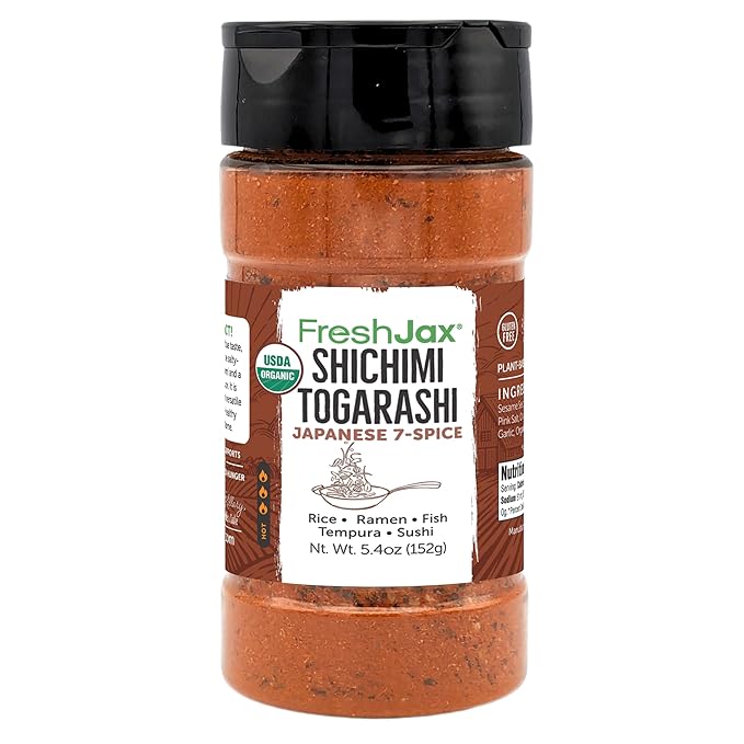 FreshJax Organic Shichimi Togarashi ??Japanese 7 Spice Seasoning Mix (5.4 oz) Non-GMO, Gluten-Free
