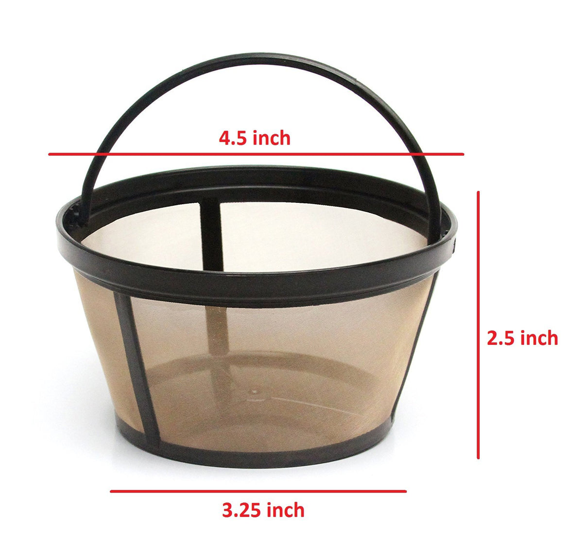 GOLDTONE Reusable 8-12 Cup Basket Coffee Filter fits Mr. Coffee Makers and Brewers, Replaces your