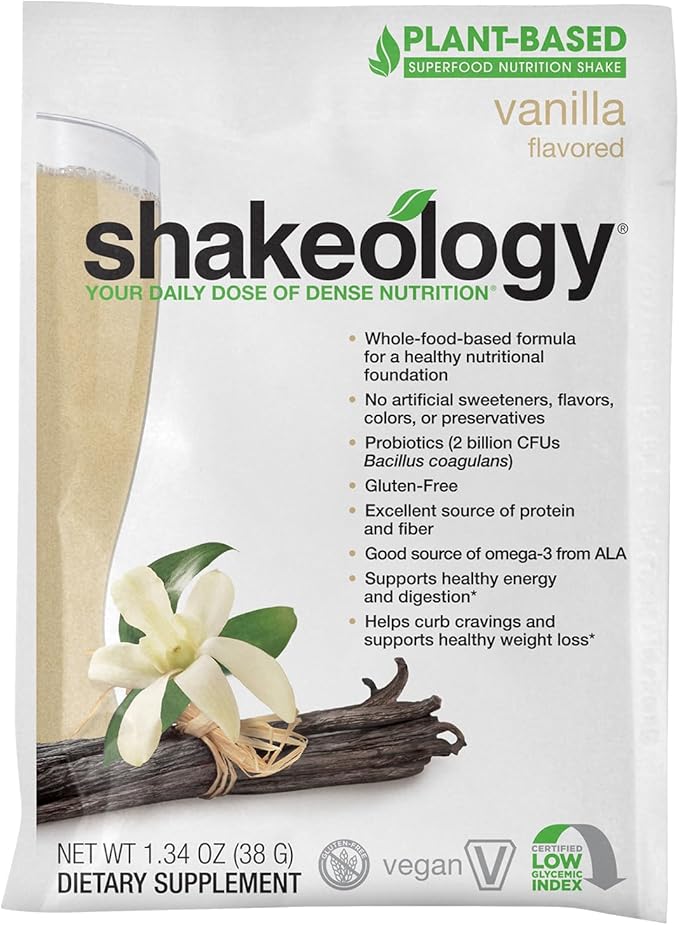 BODi Shakeology Plant-Based Vegan Protein Powder ??Gluten-Free Superfood Shake with Vitamins &