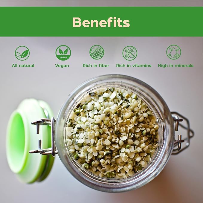 Sincerely Nuts Hulled Hemp Seeds – (1 lb bag) All Natural Super Food | Natures Complete Protein