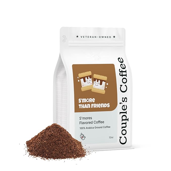 Couple?™s Coffee Ground Coffee | Gives Back to Military Families | S?™more Than Friends | Medium