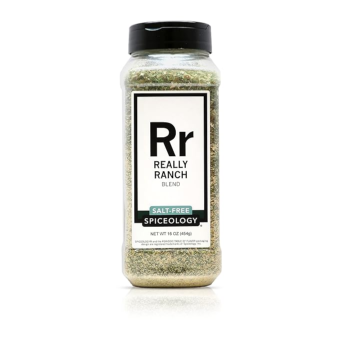 Spiceology - Really Ranch Salt Free Seasoning - Use On: Ranch Dip, Roasted Veggies or Chicken - 16