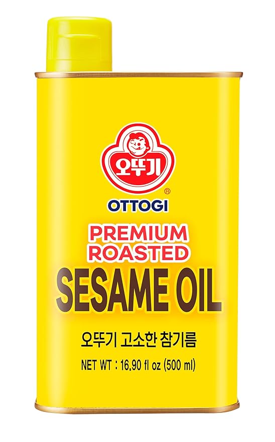 OTTOGI 100% Pure Premium Roasted Sesame Oil, Toasted to Perfection, Traditional Korean Style Oil