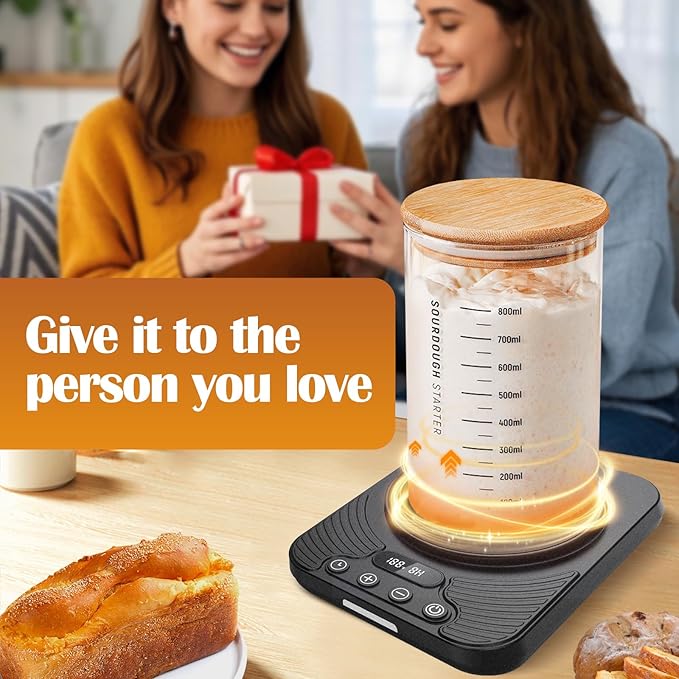 2025 Upgrade Sourdough Starter Warmer,Temperature Control Range 70°F-110°F, Accurate to 1°F, with