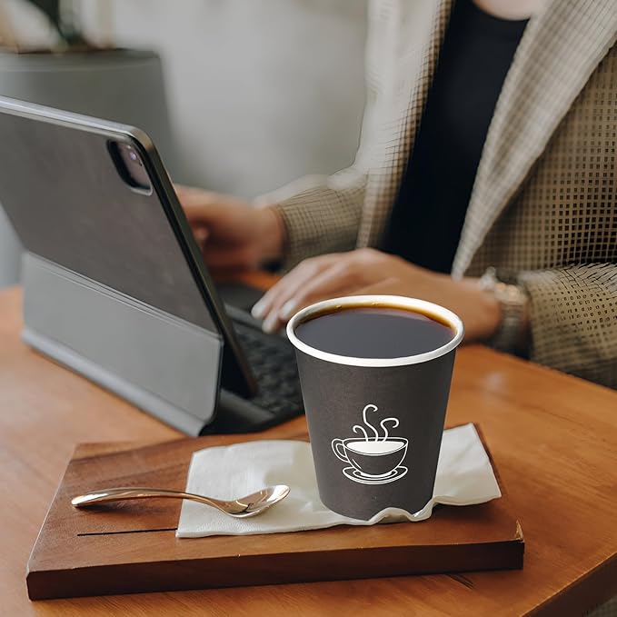 10 oz Paper Cups, 270 Count, Disposable Coffee Cups for Water, Juice or Tea, Perfect for Office