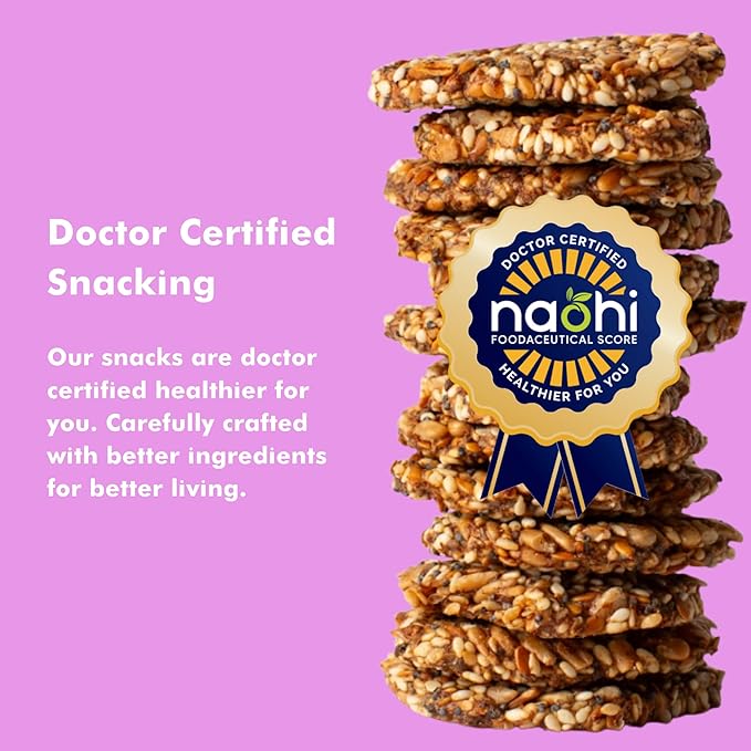 Super Seed Crackers, Gluten Free & Keto Friendly Healthy Snacks, Vegan, Zero Sugar, Paleo &