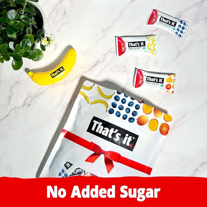 That's it. Mini Fruit Bars Gift Pouch (Variety 36 Count) No Sugar Added, Plant-Based, Vegan &