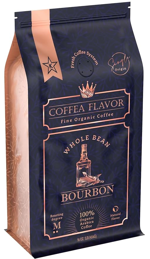 Bourbon Flavored Whole Bean Coffee ??100% Arabica, Single Origin, Medium Roast, Rich and Smoky