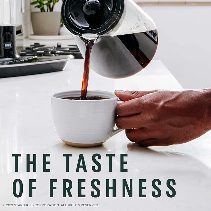 Starbucks Whole Bean Coffee, Dark Roast Coffee, French Roast, 100% Arabica, 1 bag (28 oz)