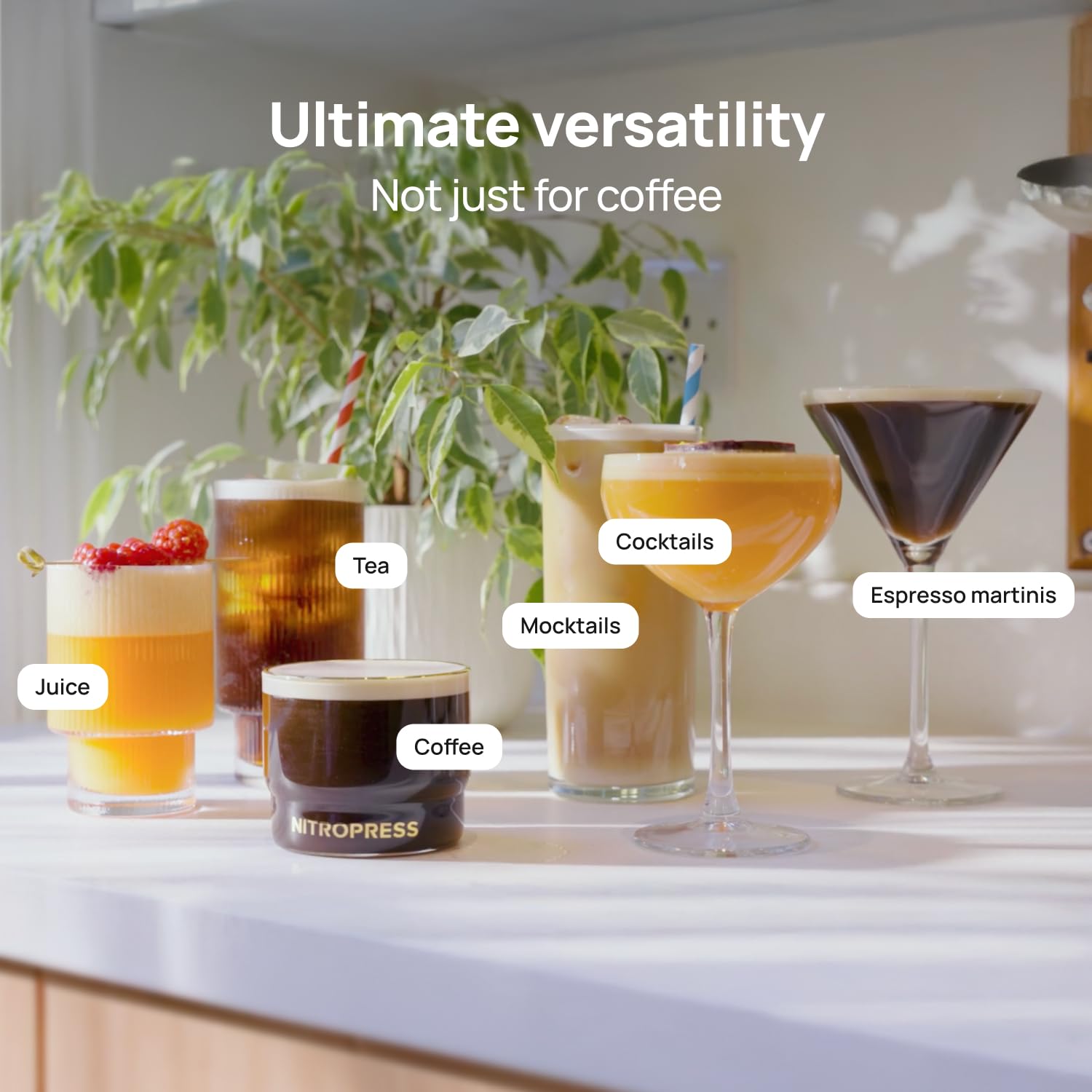 Original NitroPress - Nitro Cold Brew Coffee Maker | Portable Nitrogen Infuser for Smooth Nitro