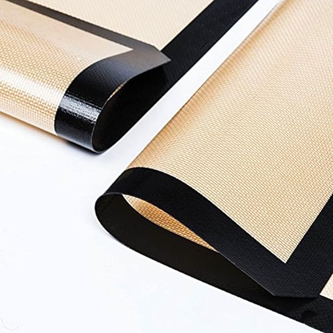 NonStick Baking Mats for 15 inch Sheets 2-Pack | Silicone Nonstick Baking Mats 10 x 15 inches |