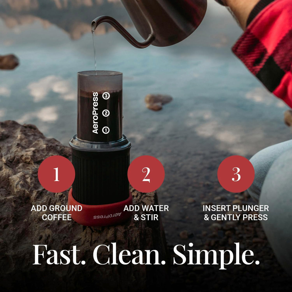 AeroPress Go Extra Small Portable Coffee Maker Kit