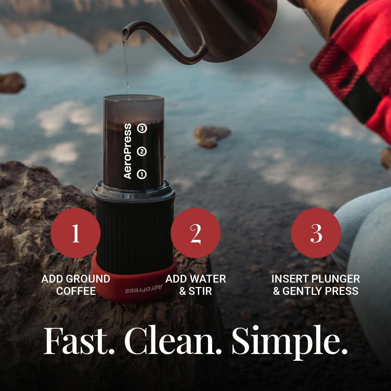 AeroPress Go Extra Small Portable Coffee Maker Kit