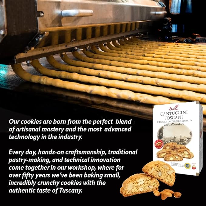 Italian Figs Biscotti | Made in Tuscany, Italy | Belli Traditional Semi Soft Biscuits
