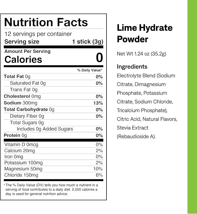 UCAN Hydrate Electrolyte Drink Mix (Lemon-Lime, 12 Stickpacks) Sugar-Free, Keto-Friendly, Vegan