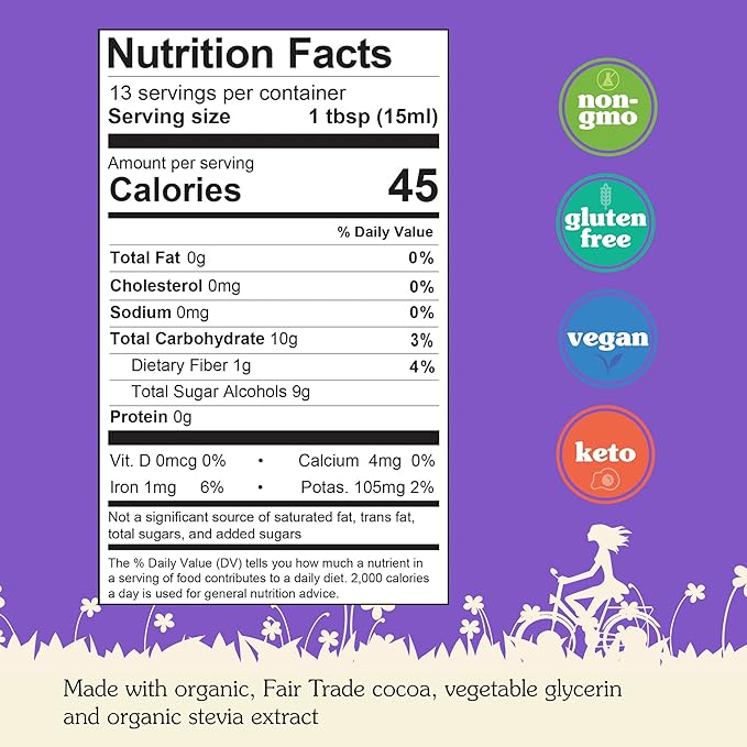 NuNaturals Stevia Syrup, Sugar-Free Sweetener, Plant-Based Sugar Substitute, Zero Calorie