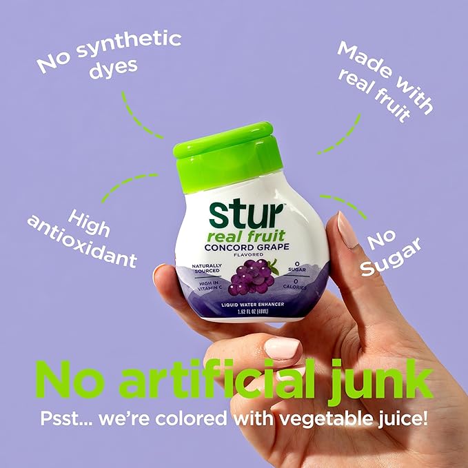 Stur Soda Machine Flavors Variety Pack | Naturally Sweetened | High in Vitamin C & Antioxidants |