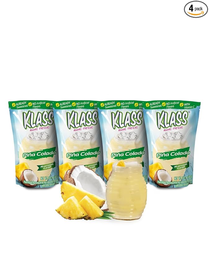 Klass Aguas Frescas |Pina Colada Drink Mix| Flavor From Natural Sources & No Artificial Flavor With