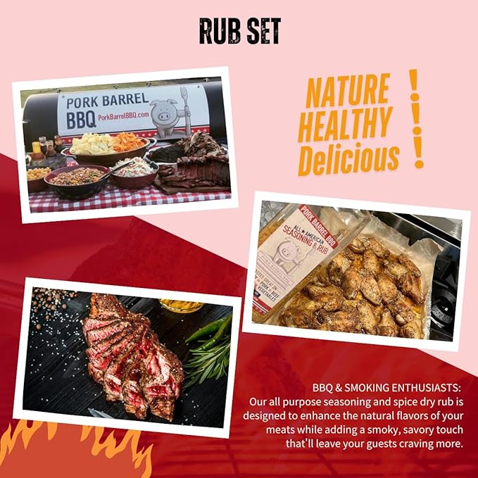Pork Barrel BBQ Seasoning Rub Variety Pack | Gifts for Men| All Purpose BBQ Spice - No MSG