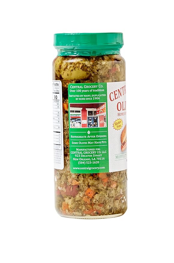 Central Grocery Olive Salad - 16 oz (Pack of 1) Perfect for Muffulettas, Sandwiches, Pizza