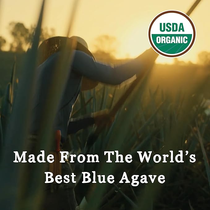 In the Raw Organic Blue Agave Syrup Bundle – Raw Agave Nectar (18.5 Oz) Sugar Substitute + Hot
