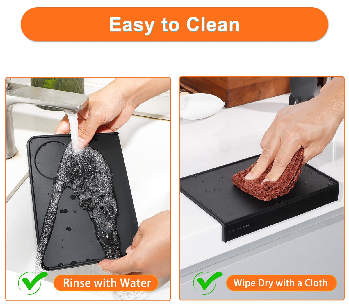 Silicone Espresso Tamper Mat for Square Edge Countertops