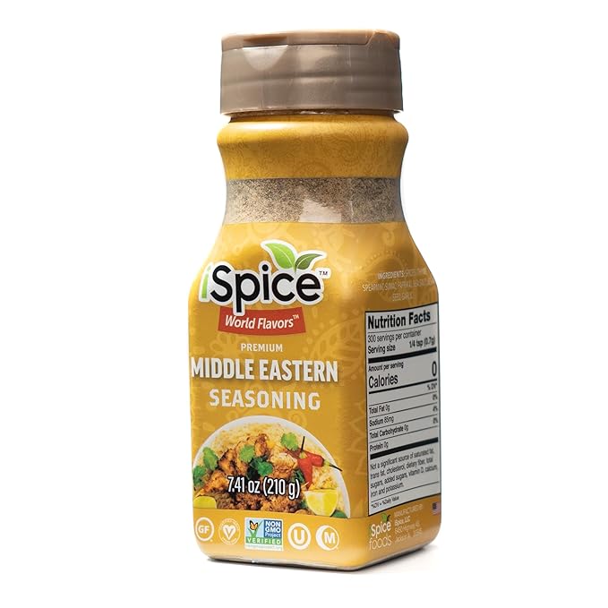 iSpice - MIDDLE EASTERN SEASONING World Flavor Super Spice Blend | All Natural | Ready to use as is
