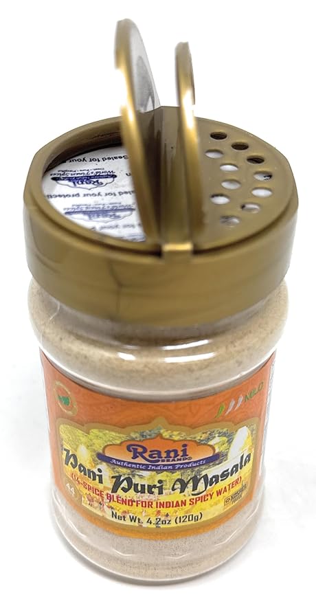 Rani Pani Puri Masala (14-Spice Blend for Indian Spicy Water) 4.2oz (120g) PET Jar ~ All Natural |