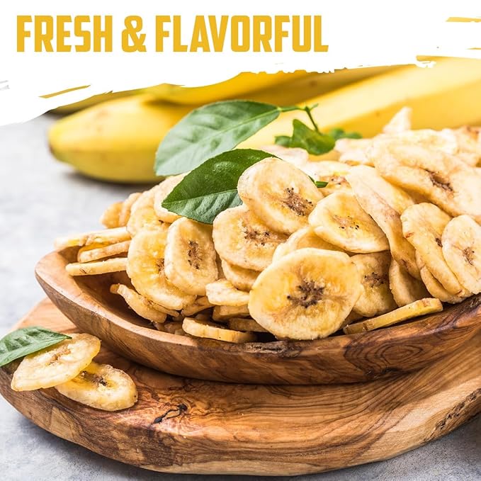 Sweetened Banana Chips - 4 Lb Healthy Snack Option, Elevate Your Healthy Lifestyle With These