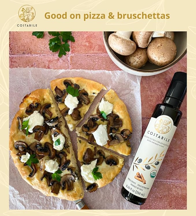 Smoked Olive Oil - Extra Virgin Italian Quality Olive Oil. Ideal for Infusing Rich Smoked Taste