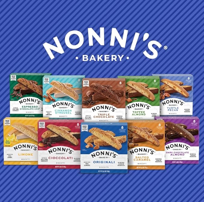 Nonni's Triple Chocolate Biscotti Italian Cookies - 6 Boxes Triple Chocolate Italian Biscotti