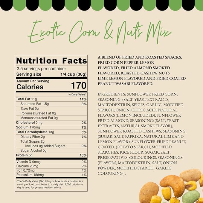 M체ix Snacks, Special Flavor Trail Mix, Exotic Mix, Mix Snacks (Smoked Almond, Citrus Cashew