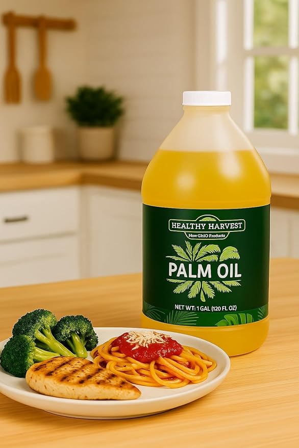 Healthy Harvest Non-GMO Palm Oil Cooking Oil, 1 Gallon