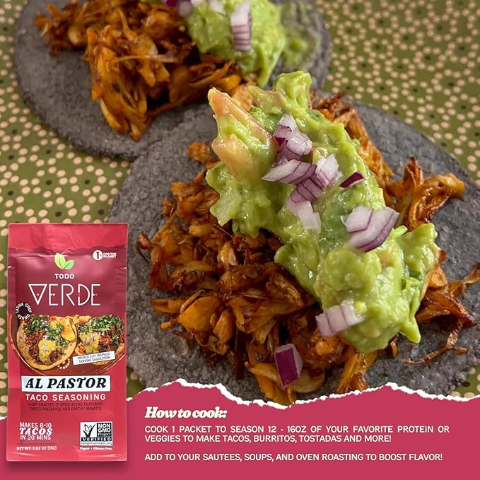 Todo Verde Taco Seasoning - Al Pastor | Gourmet Taco Seasoning with Sweet Pineapple and Black