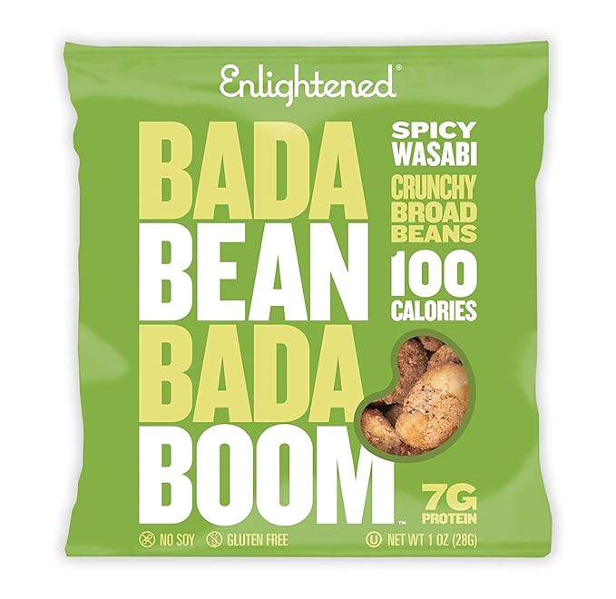 Bada Bean Bada Boom, Crunchy Roasted Broad Bean Snacks (Fava), High Protein, Vegan, Gluten-free