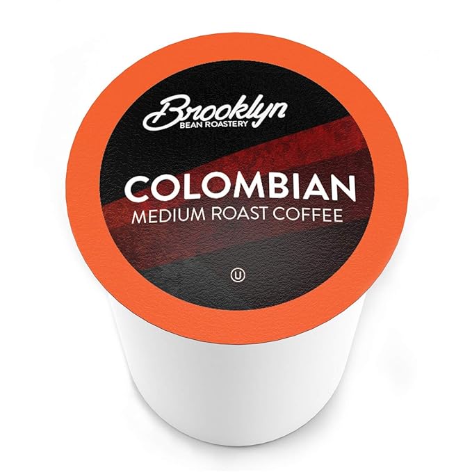 Brooklyn Beans Colombian Gourmet Coffee Pods - Compatible with Keurig K Cup Brewers Including 2.0