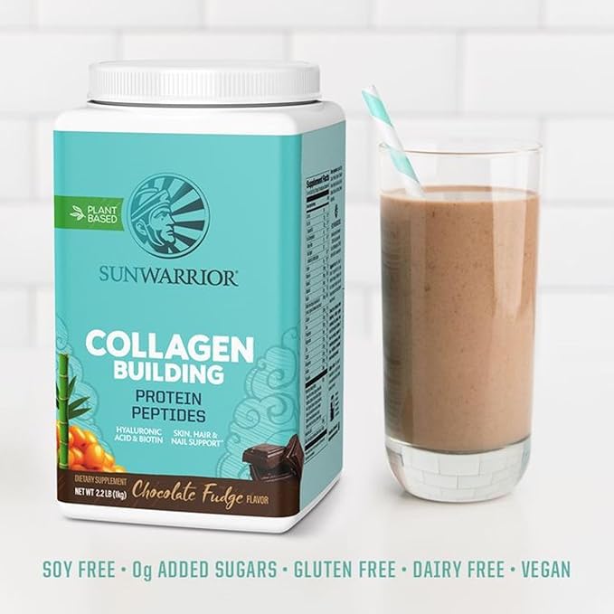 Vegan Collagen Protein Powder for Women Silica Plant Based Collagen Powder Chocolate Flavor Vegan