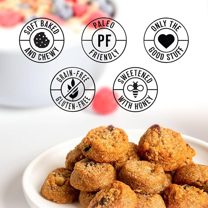 Ona Cinnamon Raisin Cookies, Made with Honey, Ready to eat, Gluten free, Grain free, Dairy free