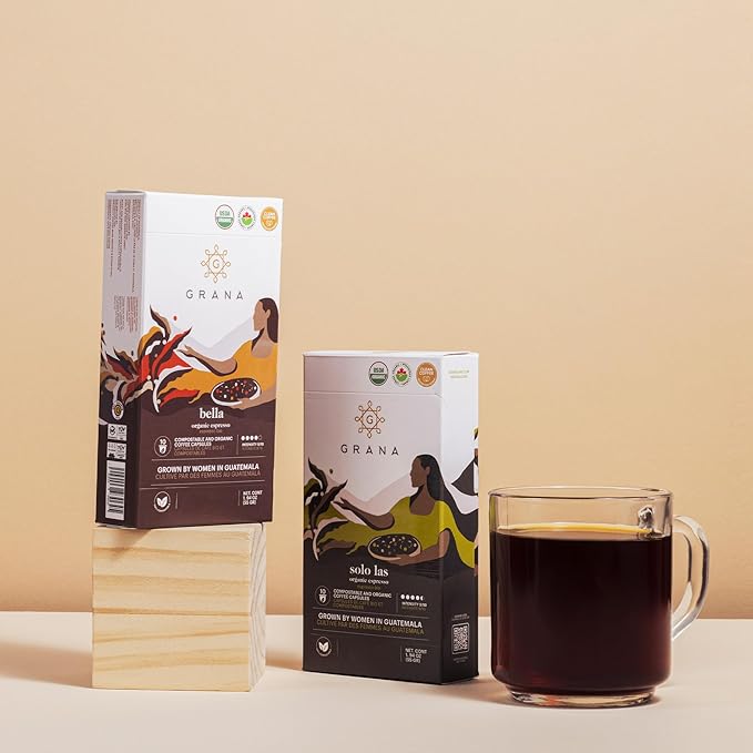 G GRANA Coffee Pods, Compatible with Nespresso OriginalLine, 40 Count, Medium and Dark Roast, USDA