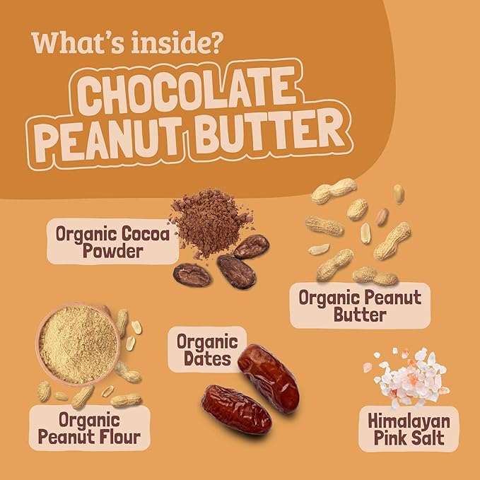 Skout Organic Chocolate Peanut Butter Kids Snack Bars (18 Pack) | Organic Kids Snack Bars | School